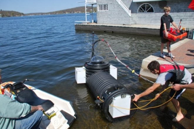 teen creates submarine, Justin Beckerman, new jersey teen submarine, nj teen creates submarine, lake hopatcong