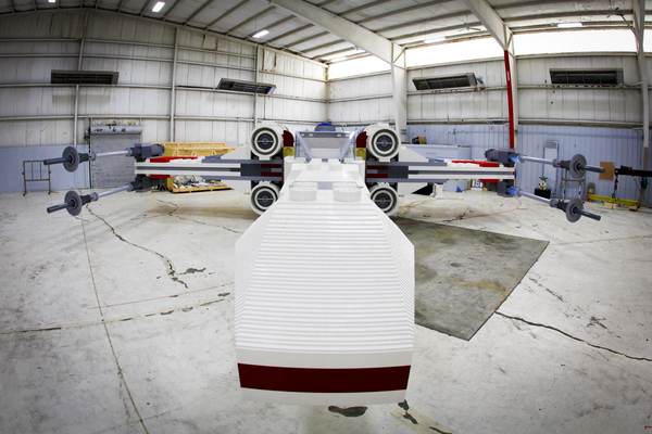 World's Largest LEGO Model, Star Wars, X-Wing Starfighter, giant lego model, lego starfighter, lego star wars, lego nyc, lego models, giant lego model, lego times square, star wars lego model