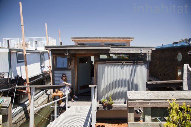 David Spurgeon, Sausalito, houseboat, Liberty Dock, Marin Home Tours, Marin County