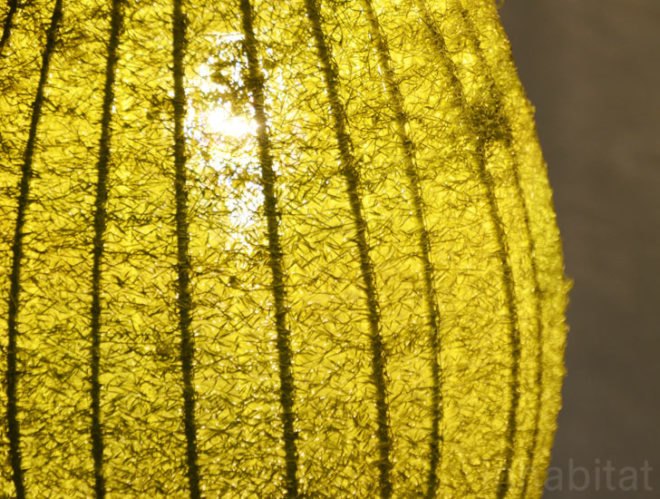 Recycled Ktichen Scubber Lamp, Nadia Belalia, icff, international contemporary furniture fair, new york design week, icff 2013, green design, sustainable design, green design events, design show, nydw, new york design week 2013, green interiors, sustainable interiors, green furniture, eco furniture, green products, green lighting, energy-efficient lighting, recycled materials