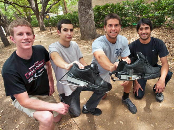 Rice University, engineering students, PediPowers, kinetic energy, energy generating clothing, energy generating shoes, battery, mechanical engineering, kinetic