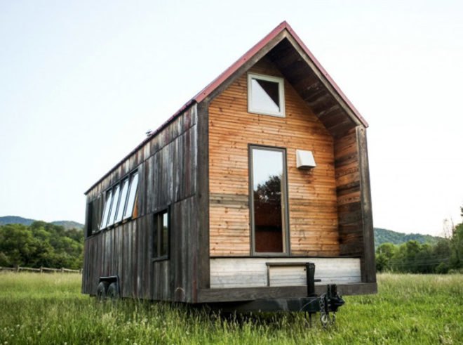 Aaron Maret, Pocket Shelter, tiny home, front view