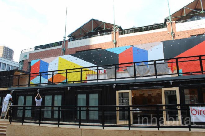 pier 17, howard hughes corp, south street seaport, see change south street seaport, shipping container mall, shipping container restaurant, shipping container retail boutique, shop architects, seaport shipping container mall, smorgasbar
