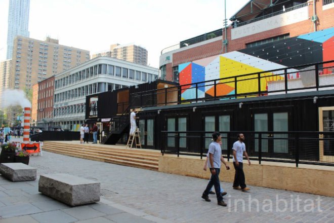 pier 17, howard hughes corp, south street seaport, see change south street seaport, shipping container mall, shipping container restaurant, shipping container retail boutique, shop architects, seaport shipping container mall, smorgasbar