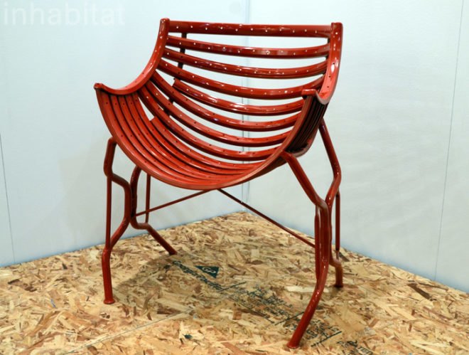 The Recycler Tub Chair Made From Recycled Bike Parts, icff, international contemporary furniture fair, new york design week, icff 2013, green design, sustainable design, green design events, design show, nydw, new york design week 2013, green interiors, sustainable interiors, green furniture, eco furniture, green products