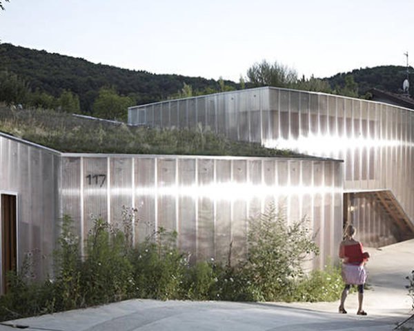 AL1, polycarbonate, translucent, Austria, energy-efficient, open plan, green roof, composite, natural light, Architecture, Daylighting, Green Materials, green Interiors,