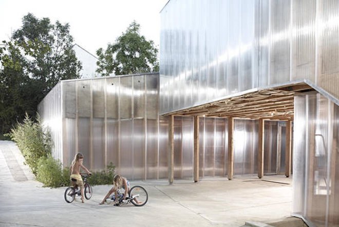 AL1, polycarbonate, translucent, Austria, energy-efficient, open plan, green roof, composite, natural light, Architecture, Daylighting, Green Materials, green Interiors,