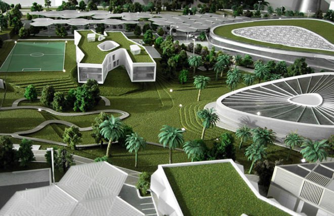 Dubai Sustainable City, Baharash Architecture, Dubai Architecture, architecture competition 2013, sustainable city, Stringa Planning Studio, city master plan, green city