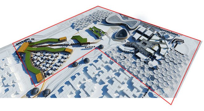 Dubai Sustainable City, Baharash Architecture, Dubai Architecture, architecture competition 2013, sustainable city, Stringa Planning Studio, city master plan, green city