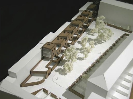 London, RiBA, Beveridge Mews, Hannibal Road Gardens, social housing, sustainable housing, rainwater harvesting, greywater recycling, green design, sustainable design, eco-design, community garden, rooftop terrace, timber clad home