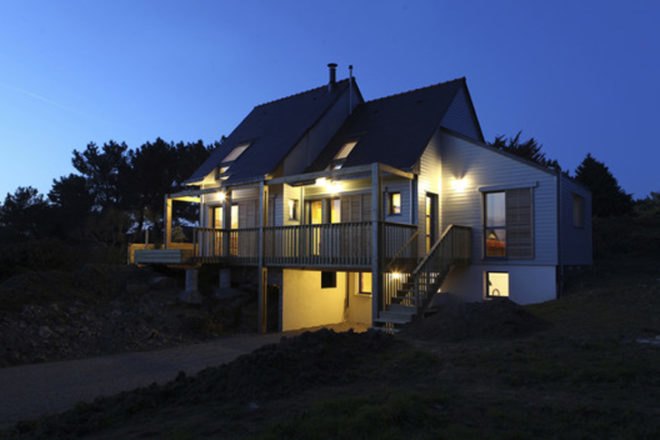 Bioclimate, Residential, House, Gulf of Morbihan, Patrice Bideau, France, Sustainable, Energy Efficient, thermodynamic heating, sustainable renovation