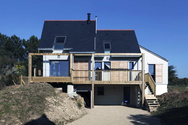Bioclimate, Residential, House, Gulf of Morbihan, Patrice Bideau, France, Sustainable, Energy Efficient, thermodynamic heating, sustainable renovation
