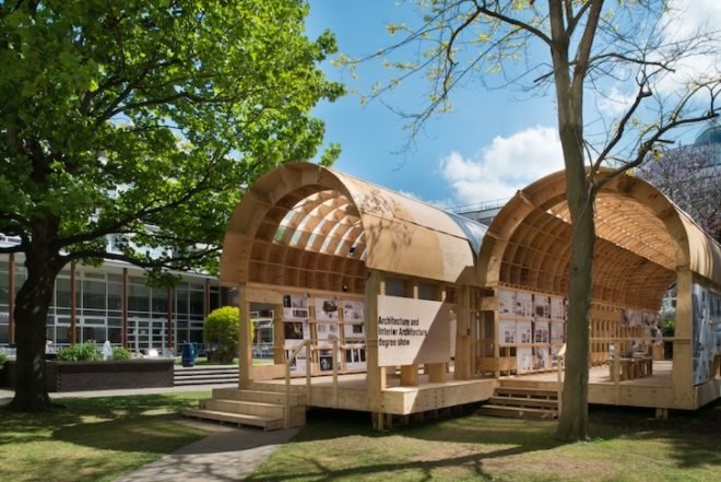 Brighton University, Graduate school architecture project, prefabricated pavilion, recycled materials, green design, sustainable design, eco-design, upcycled design, prefab housing, environmental education, architectural education