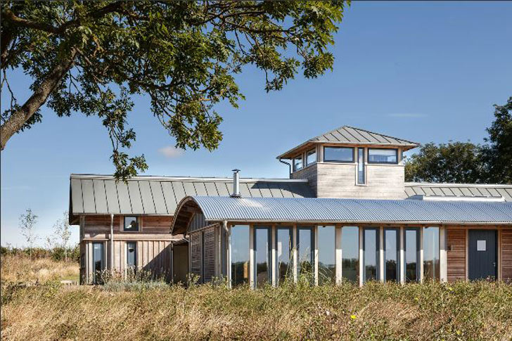 World War II, farmhouse, renovation, adaptive reuse, Airbase, Cameron Scott, Timberdesign, Allies Farmhouse, United Kingdom, England, Essex, passivehaus, carbon neutral, timber frame