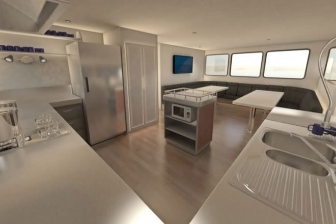 Incat Crowther, Marine Engineering Consultants, MEC, Great Barrier Reef, Catamaran Patrol Vessel, Catamaran, solar power, solar array, diesel engines, australia,