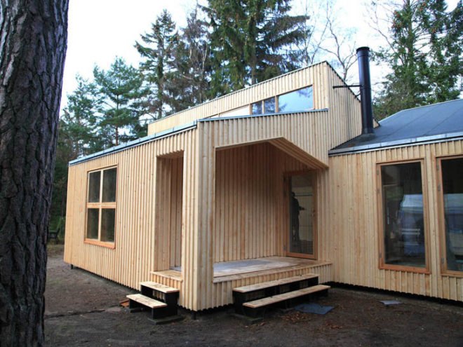 Facit Homes , Facit Homes D-Process, on-site fabrication, prefab housing, prefab plywood, digital fabrication, lego-like building, sustainable buildings, 2013 Index: Awards, green homes, plywood homes