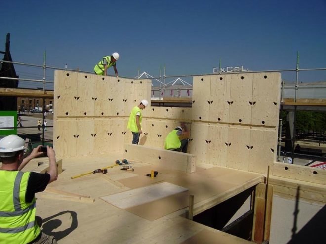 Facit Homes , Facit Homes D-Process, on-site fabrication, prefab housing, prefab plywood, digital fabrication, lego-like building, sustainable buildings, 2013 Index: Awards, green homes, plywood homes