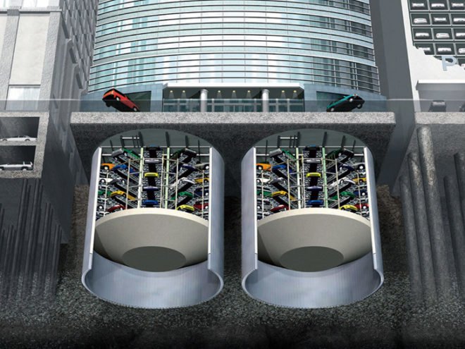 Eco Cycle Anti-Seismic Underground Bicycle Park, Eco Cycle Bicycle Park, underground bike park, Giken underground bike park, anti-seismic design, Tokyo bicycles, Japanese technology, no emission vehicle, green transportation