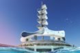 Grand Cancun, clean energy, renewable energy, solar power, wave energy, offshore eco-platform, wind energy, rainwater harvesting, desalination, Cancun 50th anniversary, green design, sustainable design, ocean cleanup system, zero carbon footprint