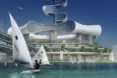Grand Cancun, clean energy, renewable energy, solar power, wave energy, offshore eco-platform, wind energy, rainwater harvesting, desalination, Cancun 50th anniversary, green design, sustainable design, ocean cleanup system, zero carbon footprint