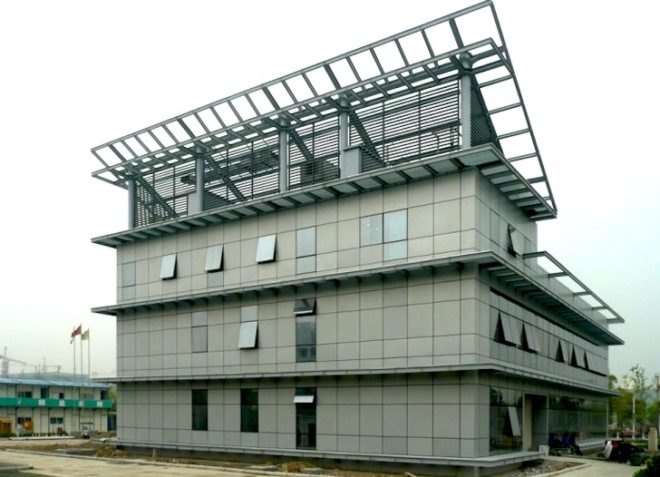 Green Energy Lab, Archea, Shanghai, China, Minhang Campus, Jiao Tung University, Italian Ministry of Environment, solar power, clean tech, double skin, natural cooling, skylight, rooftop photovoltaic