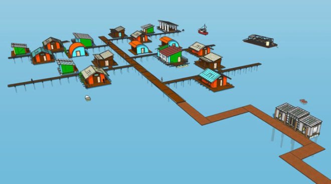 AFH Atlanta, Dr. Simeon Afolayan, Yaba Local Government Development Authority in Lagos, green design, eco design, sustainable design, Makoko Amphibious Clinic/Community Center, FLoating Clinic, Lagos,
