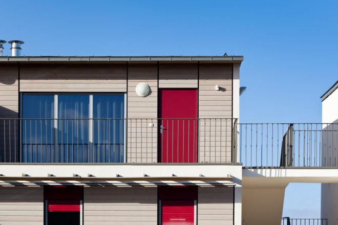 Housing in Nantes, Atelier Tarabusi, sustainable housing, flexible housing, nantes, france, adaptable housing