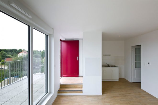 Housing in Nantes, Atelier Tarabusi, sustainable housing, flexible housing, nantes, france, adaptable housing