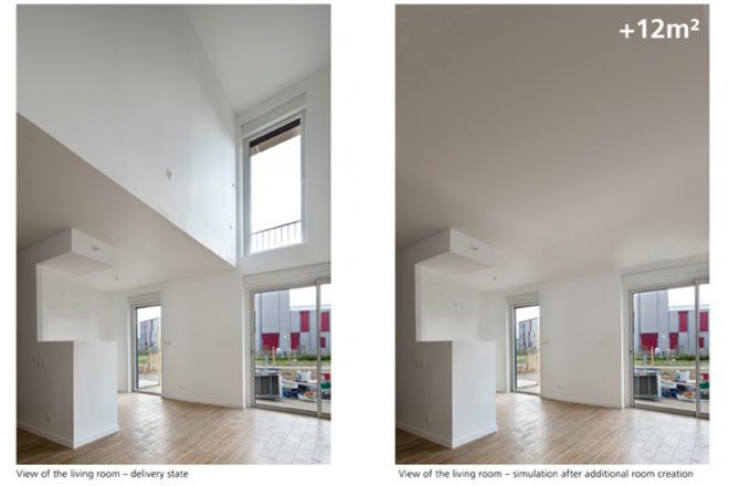 Housing in Nantes, Atelier Tarabusi, sustainable housing, flexible housing, nantes, france, adaptable housing