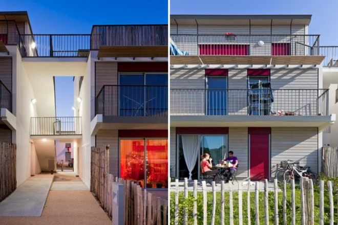 Housing in Nantes, Atelier Tarabusi, sustainable housing, flexible housing, nantes, france, adaptable housing