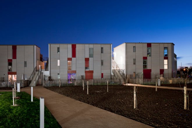 Housing in Nantes, Atelier Tarabusi, sustainable housing, flexible housing, nantes, france, adaptable housing