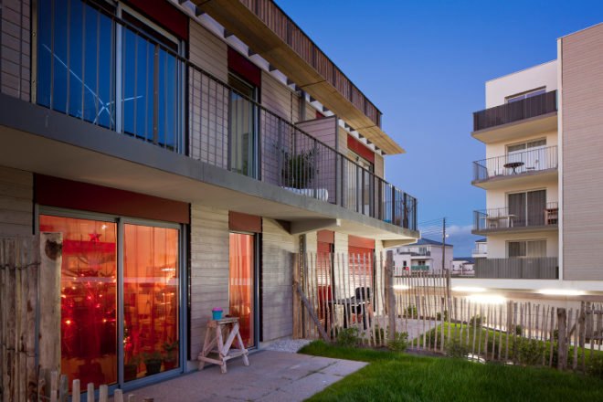 Housing in Nantes, Atelier Tarabusi, sustainable housing, flexible housing, nantes, france, adaptable housing