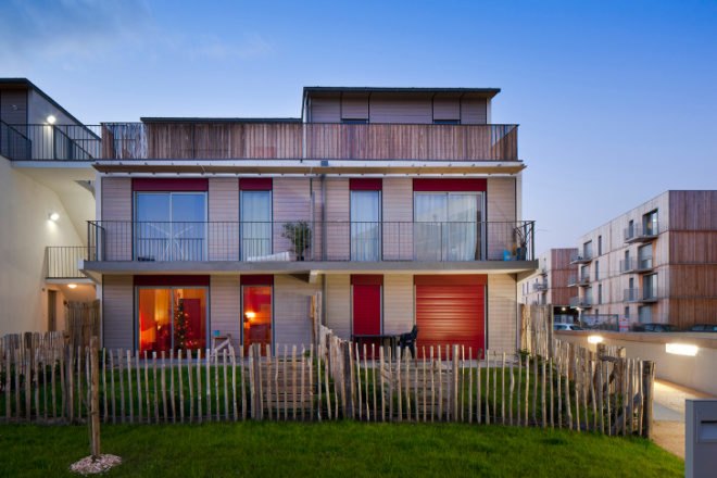 Housing in Nantes, Atelier Tarabusi, sustainable housing, flexible housing, nantes, france, adaptable housing
