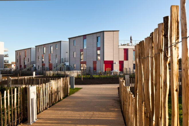 Housing in Nantes, Atelier Tarabusi, sustainable housing, flexible housing, nantes, france, adaptable housing