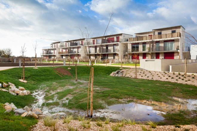 Housing in Nantes, Atelier Tarabusi, sustainable housing, flexible housing, nantes, france, adaptable housing