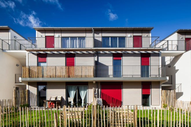 Housing in Nantes, Atelier Tarabusi, sustainable housing, flexible housing, nantes, france, adaptable housing