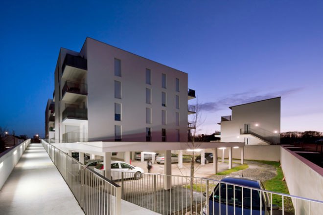 Housing in Nantes, Atelier Tarabusi, sustainable housing, flexible housing, nantes, france, adaptable housing