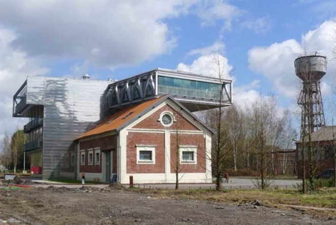Hérault Arnod Architectes, glazed, extension, renovation, old workshop, offices, Pas-de-Calais, france, Architecture, Daylighting, Green renovation