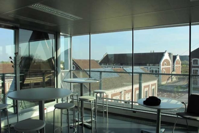 Hérault Arnod Architectes, glazed, extension, renovation, old workshop, offices, Pas-de-Calais, france, Architecture, Daylighting, Green renovation