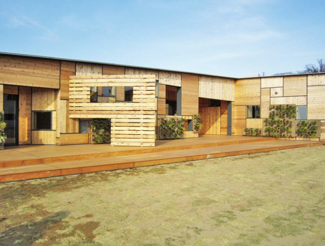 Kengo Kuma, wood, kindergarten, Kids Academy Taiyogaoka Hoikuen, Ishikawa, japan, Architecture, Daylighting, Sustainable Materials