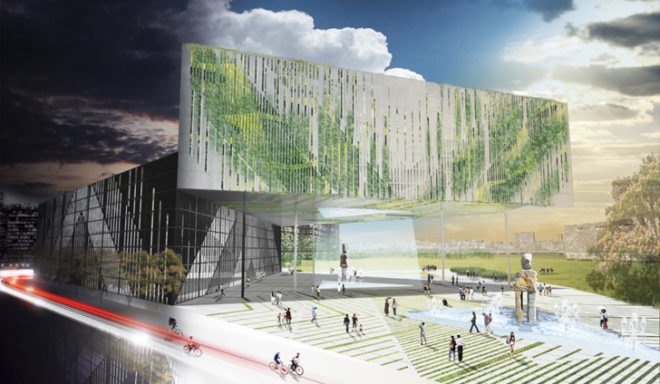 Taichung City Cultural Center, LOT-EK, shipping containers, recycled shipping containers, Taichung
