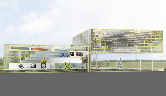 Taichung City Cultural Center, LOT-EK, shipping containers, recycled shipping containers, Taichung
