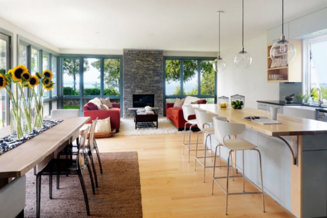 Lake Champlain House, Tektonika, eco homes, recycled materials, salvaged materials, vermont