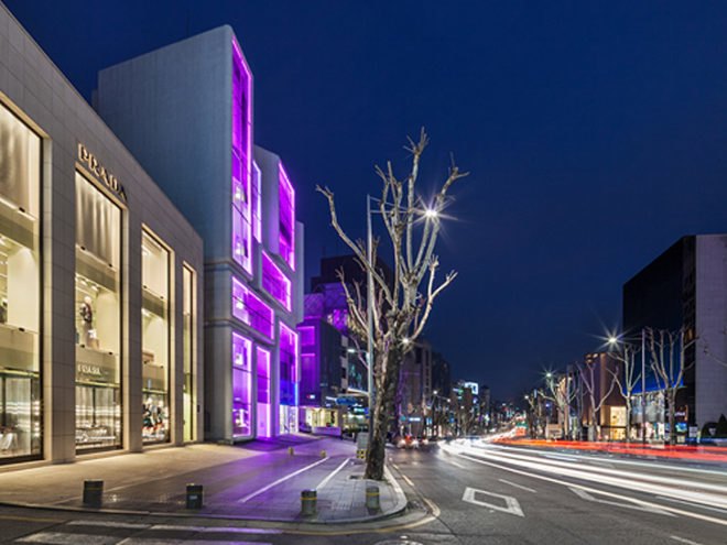 green design, eco design, sustainable design, Gangam, MVRDV, Chungha Building, facade renovation, Apgjung Road, LED facade