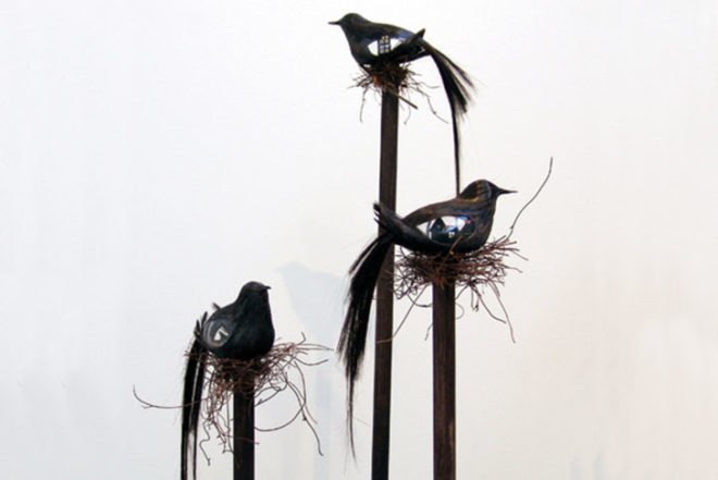 Mylyn Nguyen, tiny art, biodegradable materials, moss, pebbles, dirt, animals, Australian art, sculptures, Art, Botanical, Recycling / Compost