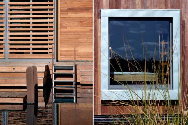 New Forest House, PAD Studio, new forest national park, green roof, earth bermed home, natural swimming pool, site sensitive