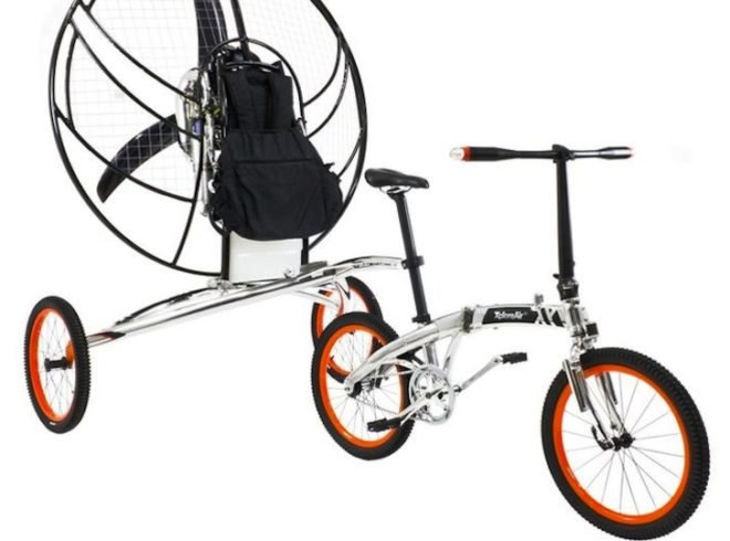 Paravelo, world's first flying bicycle, flying bicycle in England XploreAir, Kickstarter campaign, crowdfunding, green transportation, news, cycling, aviation, The Wright Brothers