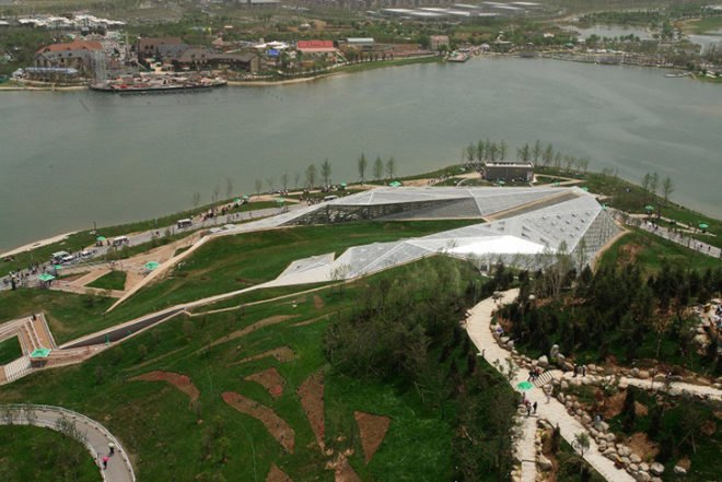 Plasma Studio, faceted, Greenhouse, Xi’an, china, glazed, plants, Air quality, Architecture, Daylighting, Botanical,