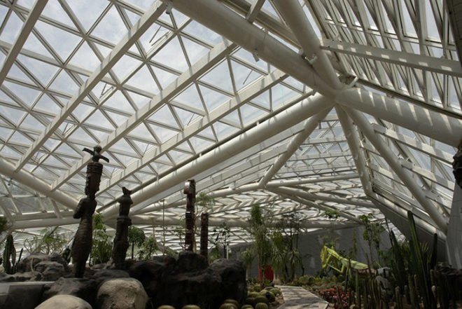 Plasma Studio, faceted, Greenhouse, Xi’an, china, glazed, plants, Air quality, Architecture, Daylighting, Botanical,