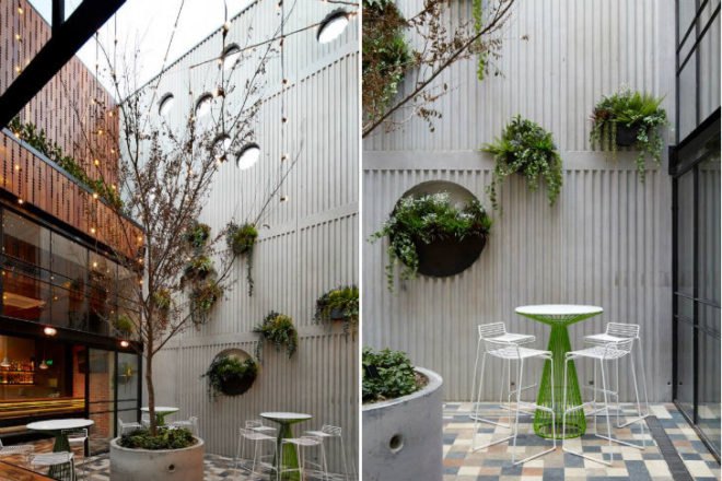 Prahran Hotel, Techne Architects, melbourne, bar, pub, pipes, recycled materials, reclaimed materials, daylighting